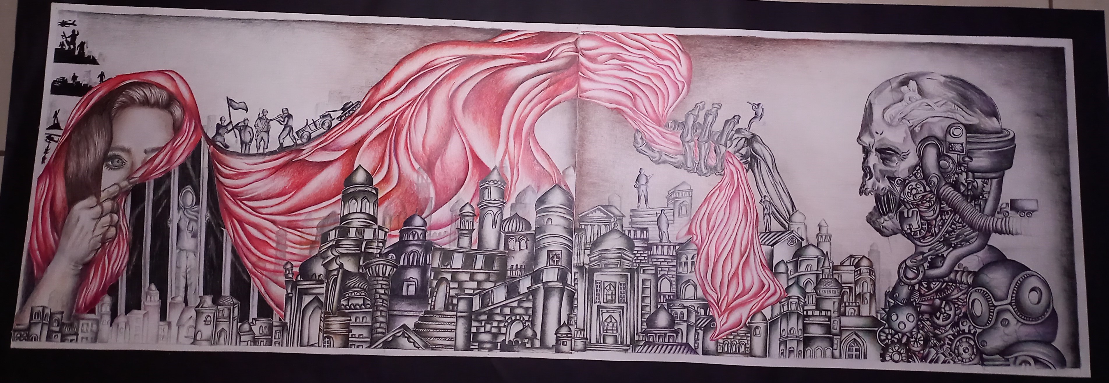 Veil of Destruction, pencil